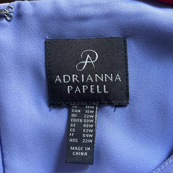 Adrianna Papell Floral Print Chiffon Gown - Picture 10 of 16